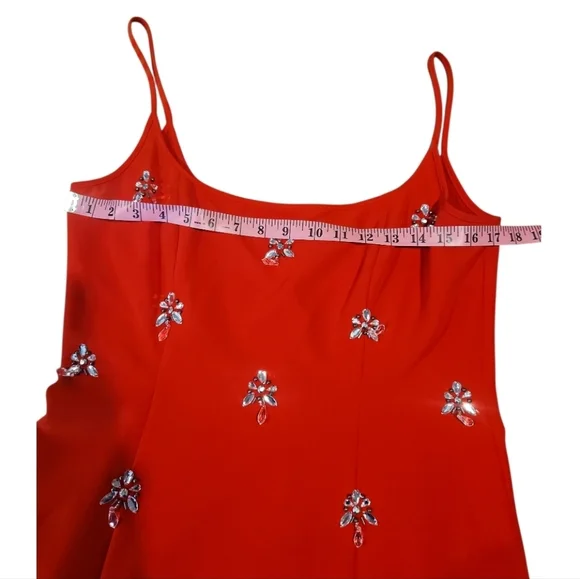 NWT Gianni Bini Cocktail Crepe Jewel A-Line Dress sz 10 - Picture 5 of 10